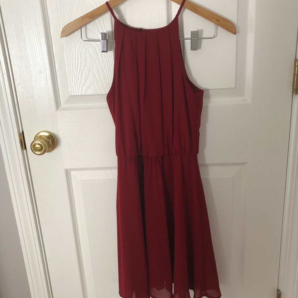 Francesca’s Elegant Red Dress